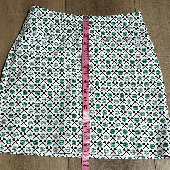 SWING CONTROL Golf Skort Skirt Size 6 Tennis Pickleball Golfball Print ~EUC - Picture 9 of 13